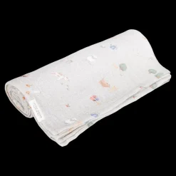 New - Svøb 120x120 muslin - Little Farm Børn Tæpper &Amp; Svøb