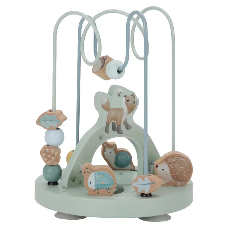 Clearance aktivitets spiral - Forest Friends Trælegetøj|Aktivitetslegetøj