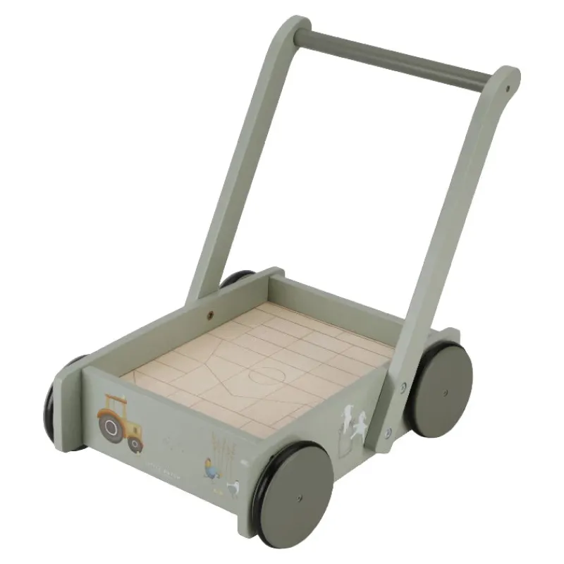 Online Gåvogn m. Klodser - Little Farm Trælegetøj