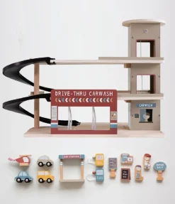 Best Togbane sæt - Parkeringsgarage Trælegetøj|Biler