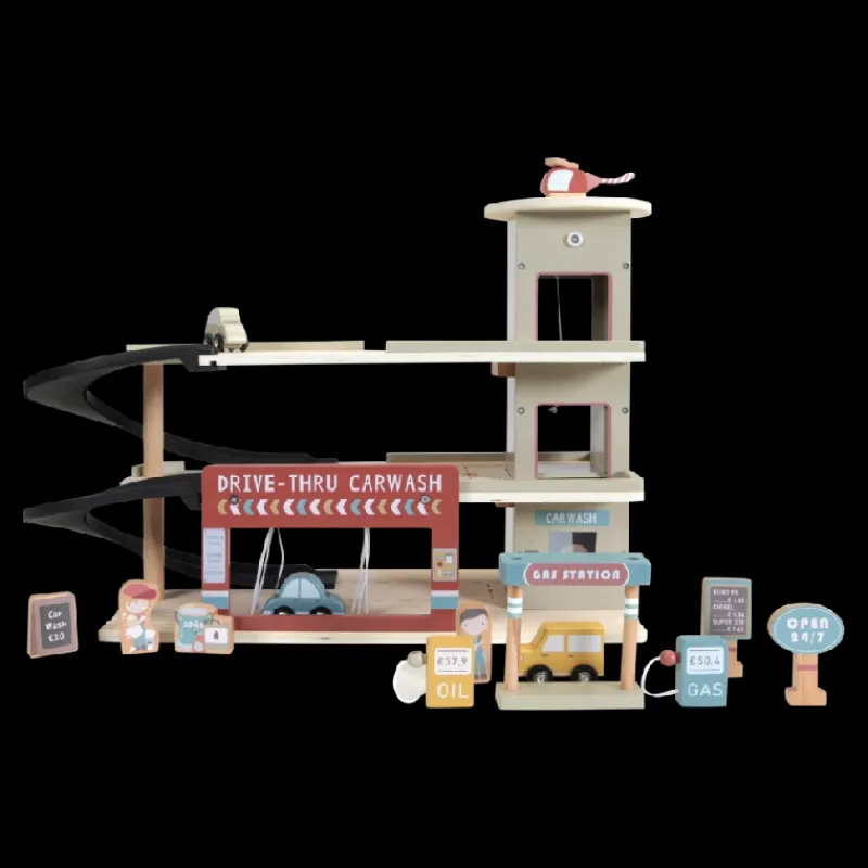 Best Togbane sæt - Parkeringsgarage Trælegetøj|Biler