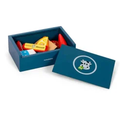 Hot MADKASSE - PETROL Trælegetøj|Træmad