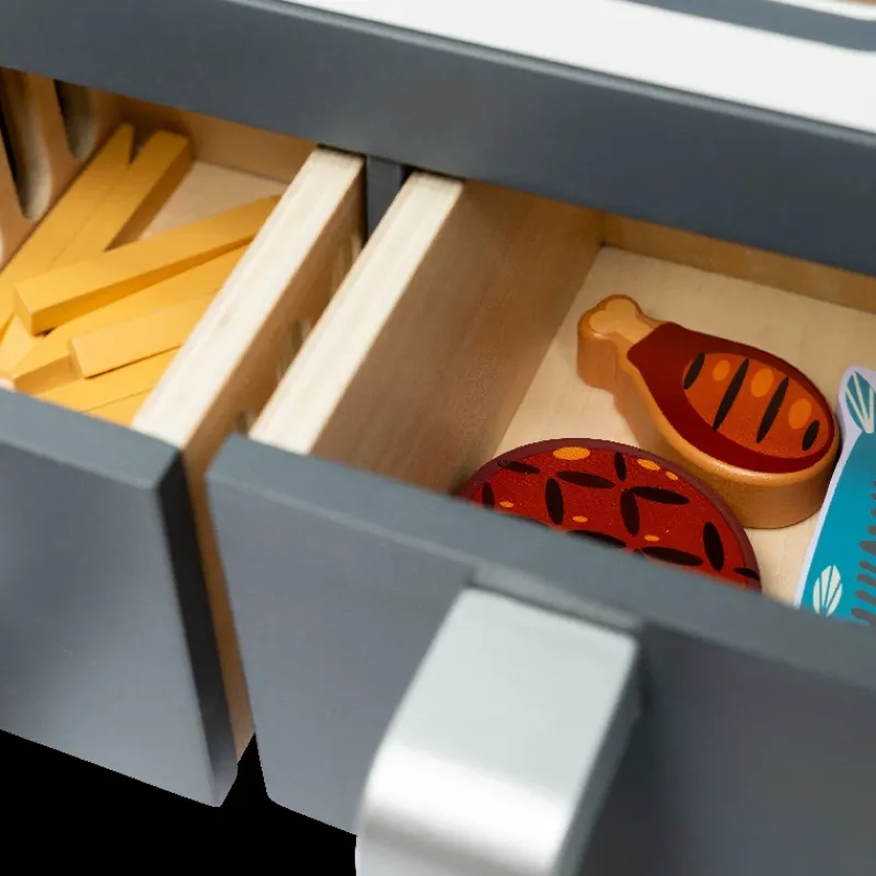 Online AIRFRYER MED TILBEHØR Trælegetøj|Træmad