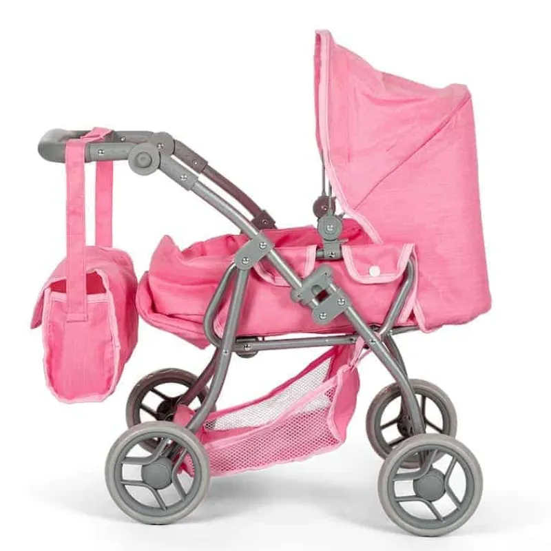 Hot dukkevogn med lift - pink Dukkevogne