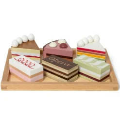 Discount Lagkagestykker På Fad Trælegetøj|Træmad