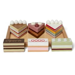 Discount Lagkagestykker På Fad Trælegetøj|Træmad