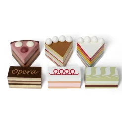 Discount Lagkagestykker På Fad Trælegetøj|Træmad