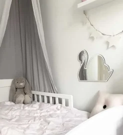 Discount svane spejl - hvid Børn Spejle|Spejle