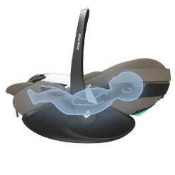 Clearance Maxi-Cosi PEBBLE 360 PRO2 TWILLIC TRUFFLE Autostole - Baby