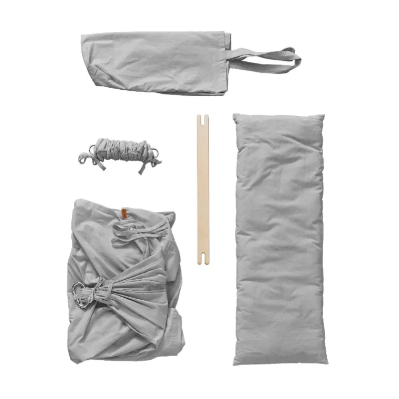 Online Basic slyngevugge økologisk bomuld - grå Børn Slyngevugger|Slyngevugger