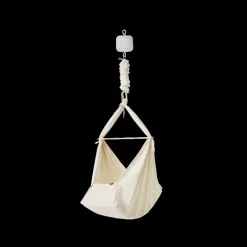 Basic slyngevugge økologisk bomuld - beige inkl. Motor Børn Slyngevugger|Slyngevugger