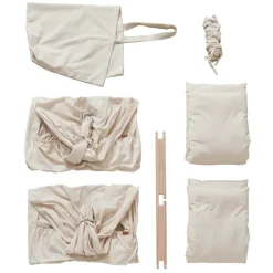 Online Basic tvillinge slyngevugge økologisk bomuld - beige Børn Slyngevugger|Slyngevugger