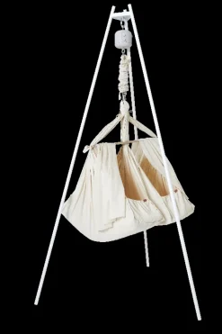 Online Basic tvillinge slyngevugge økologisk bomuld - beige Børn Slyngevugger|Slyngevugger