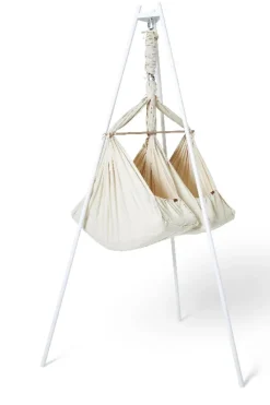 Online Basic tvillinge slyngevugge økologisk bomuld - beige Børn Slyngevugger|Slyngevugger