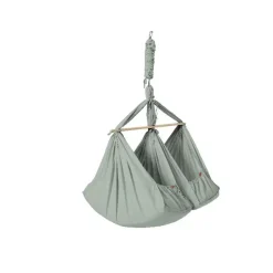 Basic tvillinge slyngevugge økologisk bomuld - grøn Børn Slyngevugger|Slyngevugger