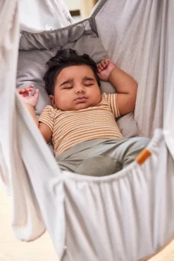 Discount Premium slyngevugge økologisk bomuld - grå Børn Slyngevugger|Slyngevugger