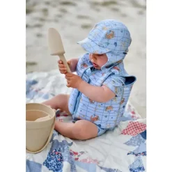 Hot Svømmevest mønstret - Faded Denim - 1-2 år/11-15 kg Badetøj|Badelegetøj