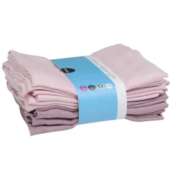 Clearance stofble økologisk rosa - lilla 6 - pak Stofbleer