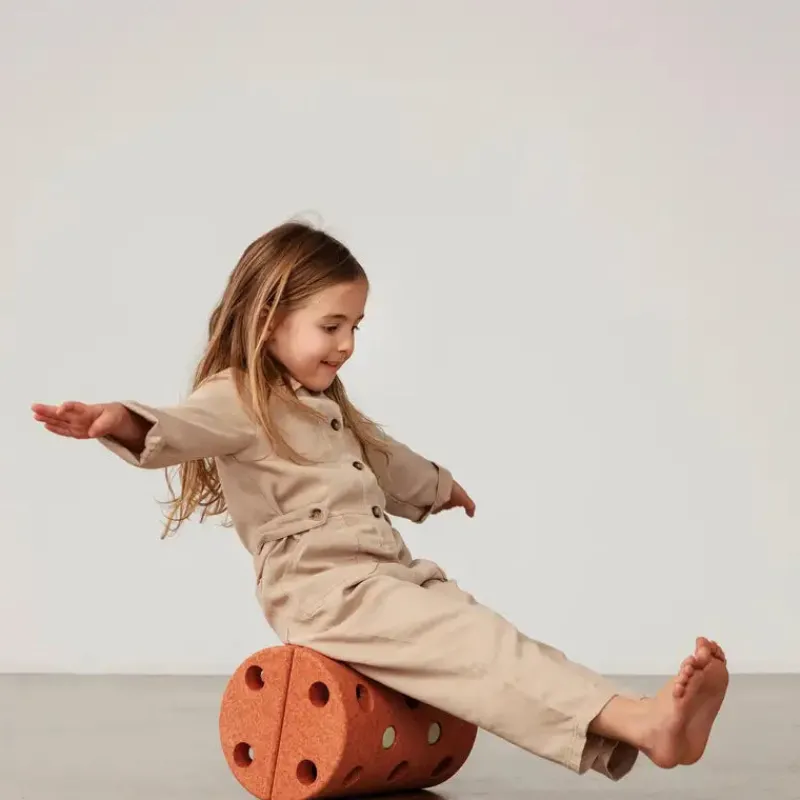 Online 3-i-1 Balancerulle Burnt Orange / Dusty Green Aktivitetslegetøj