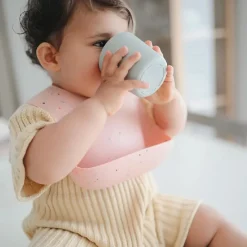 Outlet Hagesmæk Powder Pink Confetti Hagesmække|Hagesmække