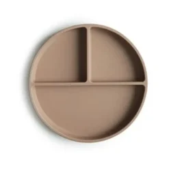 Outlet Skridsikker Silikone Tallerken Tredelt Natural Service