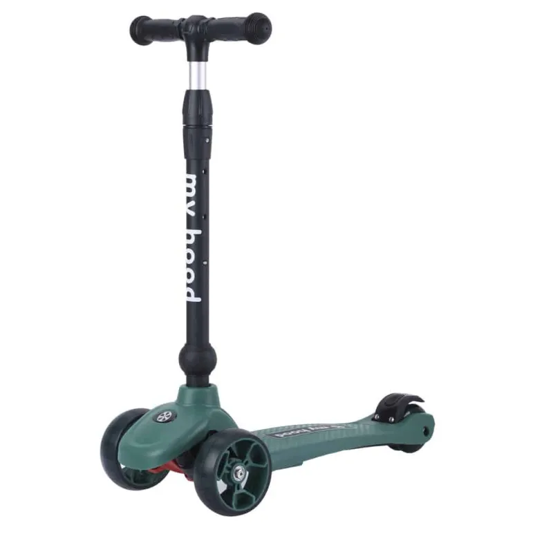 Best Kick'n'Ride 3i1 - Mørkegrøn Løbehjul|Løbecykler