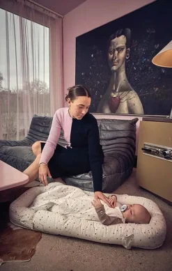 Hot Sovepose - Dot White/0-6 måneder Soveposer