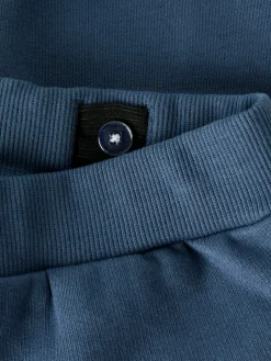 New Bukser med små figur tegning, str. 92-116 - Blå Tøj