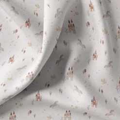 Best NM baby sengelinned, dess. 1193 små enhjørning og slotte Børn Sengetøj