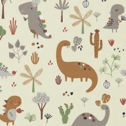 Discount NM Baby sengelinned, dess. 1052 beige dino Børn Sengetøj