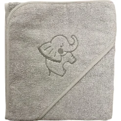 Best NM Badeslag lys grå m/elefant 80x80 cm Badeslag &Amp; Håndklæder