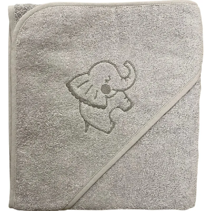 Best NM Badeslag lys grå m/elefant 80x80 cm Badeslag &Amp; Håndklæder