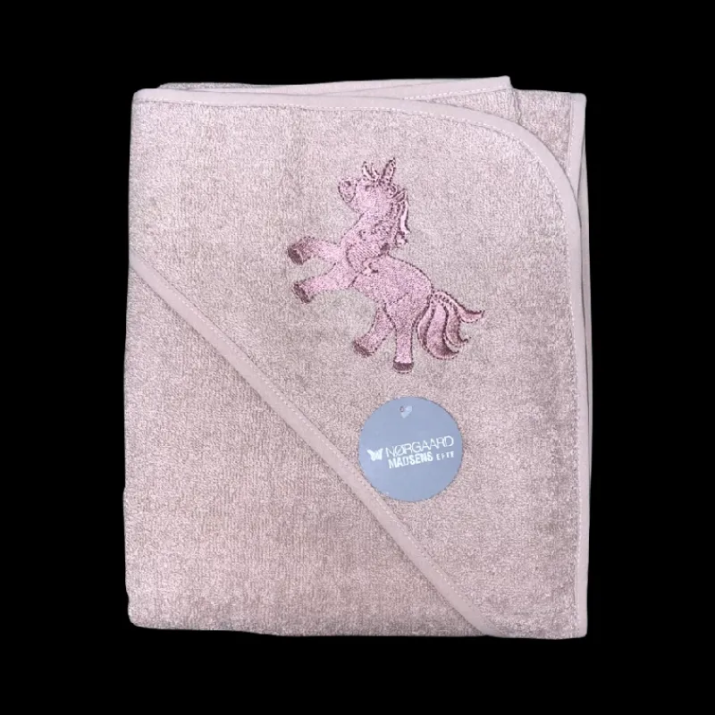 Discount NM Badeslag mauve m/ unicorn str. 100x100 cm. Badeslag &Amp; Håndklæder