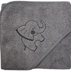 Online NM Badeslag mørkegrå m/elefant 80x80 cm Badeslag &Amp; Håndklæder