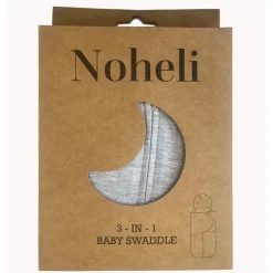 Online Svøb 3 - i - 1 - Heathered Grey Børn Tæpper &Amp; Svøb|Tekstiler