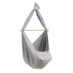 Clearance Hængevugge med mikrofibermadras - grå Børn Slyngevugger|Slyngevugger