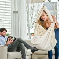 Online Slyngevugge med mikrofibermadras – natur Børn Slyngevugger|Slyngevugger