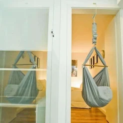 New Slyngevugge med Uldmadras - Grå Børn Slyngevugger|Slyngevugger