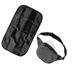 Outlet On-the-go mini taske med pusleunderlag - Grå Tilbehør Til Vogne|Pusletasker