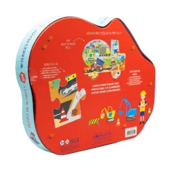 Outlet Puslespil m. formet motiv & æske 40 brikker - Constrcution Kreativitet|Kreativitet