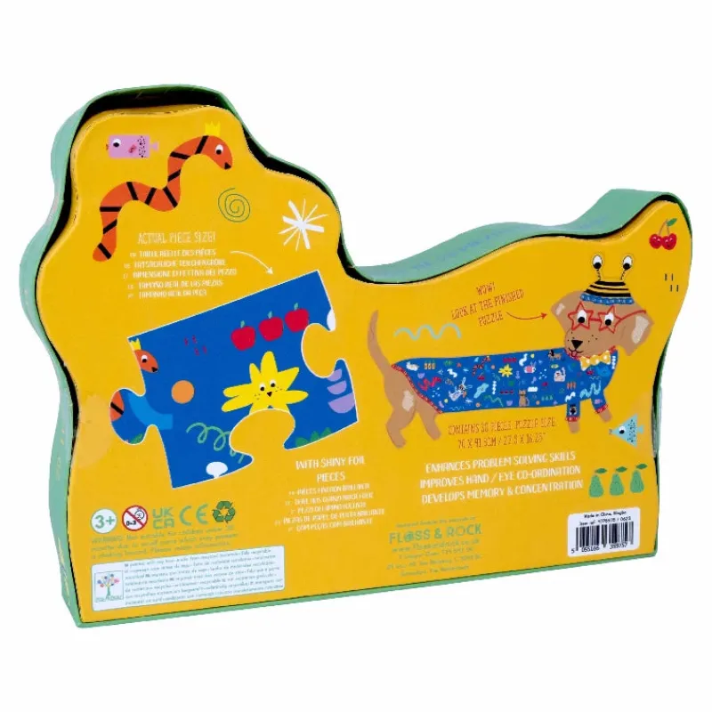 New Puslespil m. formet motiv & æske 20 brikker - Pets Aktivitetslegetøj|Spil &Amp; Puslespil
