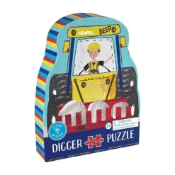 Hot Puslespil m. formet motiv & æske 12 brikker - Digger Aktivitetslegetøj|Spil &Amp; Puslespil
