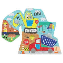 Hot Puslespil m. formet motiv & æske 20 brikker - Construction Aktivitetslegetøj|Spil &Amp; Puslespil