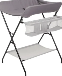 Outlet Puslestativ gråt m. sort stel. Puslehynder|Pusleborde