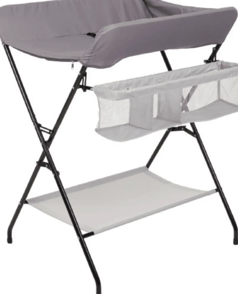 Outlet Puslestativ gråt m. sort stel. Puslehynder|Pusleborde