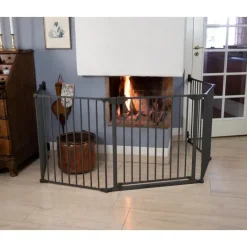 Best Safe & Care - Skruemonteret sikkerhedsgitter - 90-330 cm - GRÅ Gitre &Amp; Låger