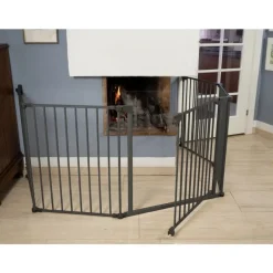 Best Safe & Care - Skruemonteret sikkerhedsgitter - 90-330 cm - GRÅ Gitre &Amp; Låger