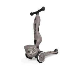 Clearance Scoot and Ride Highway Kick 1 LS - Brown Lines Løbecykler