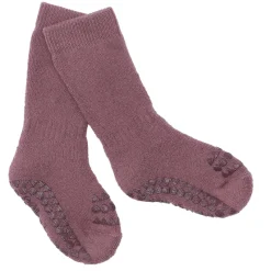 Best Skridsikre Strømper Tyk Bomuld - Misty Plum Strømper