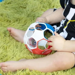 Clearance Soccer - fodbold (rød/hvid/blå) Aktivitetslegetøj|Rangler